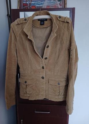 Женская бежевая куртка calvin klein, джинсовка, жакет1 фото