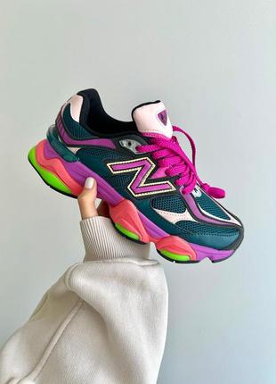 Нереально классные женские кроссовки new balance 9060 purple acid premium цветные