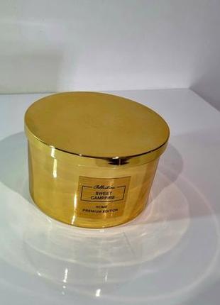 Ароматическая свеча pepco home luxury candle pudding (золотая)5 фото