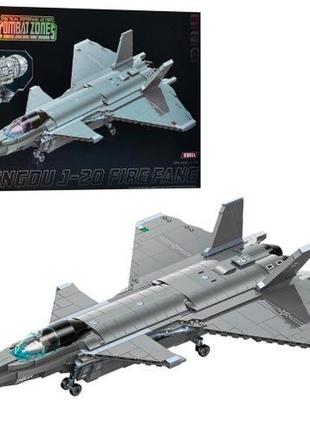 Конструктор qman 23011 (4шт) военный самолет, 1748дет, в кор-ке, 59-39-10см