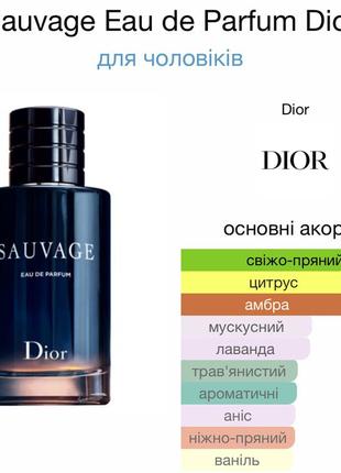 Розпив dior sauvage edp3 фото