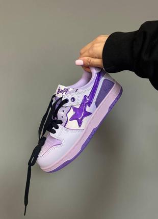 Кросівки a bathing ape bape sta sk8 purple9 фото