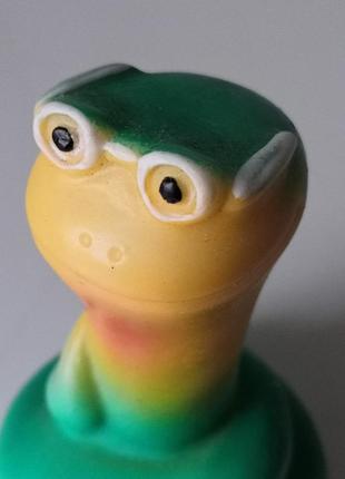 Гумова іграшка "змія в окулярах"3 фото