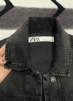 Супер цена! оригинал женская джинсовая джинс оверсайз куртка zara zara зара в хорошем состоянии7 фото