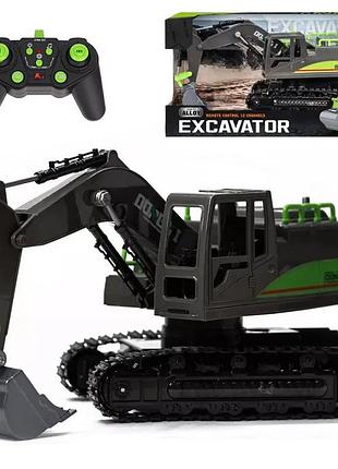 Дитячий екскаватор на гусеницях на пульті керування з акумулятором