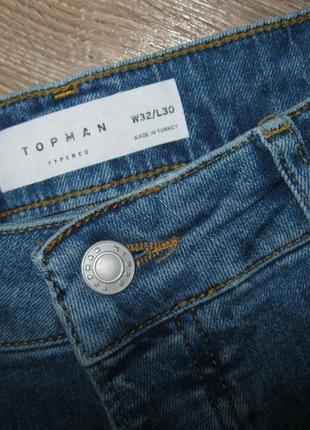 Чоловічі укорочені джинси topman w32/l304 фото