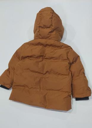 Куртка от mango цвета кемел ( карамель) 3-4 года3 фото