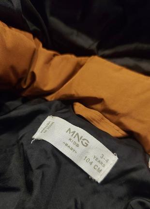 Куртка от mango цвета кемел ( карамель) 3-4 года5 фото