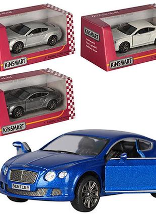 Машинка іграшкова kt5369w "bentley continental gtspeed 2012"