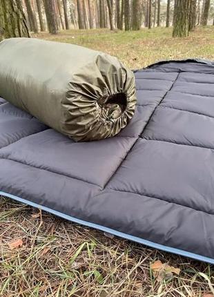 Спальный мешок водонепроницаемый с капюшоном , зимний мешок одеяло  -30° олива7 фото