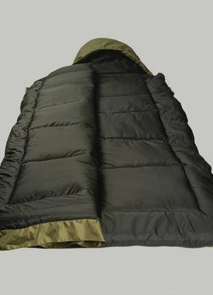 Спальный мешок водонепроницаемый с капюшоном , зимний мешок одеяло  -30° олива1 фото