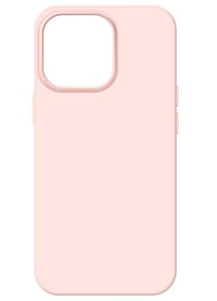 Чехол fiji soft для apple iphone 14 pro силикон бампер светло-розовый