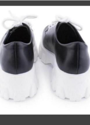 Чорні туфлі на шнурівці,оксфорди ,броги4 фото