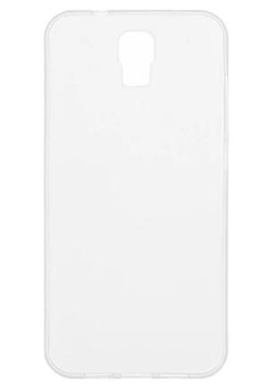 Силіконова накладка (бампер) для смартфона umi rome x прозорий з матовим1 фото