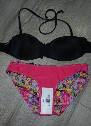 36/xs hunkemoller стильный раздельный купальник бандо, новый5 фото