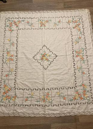 Скатертина вишита прямокутна