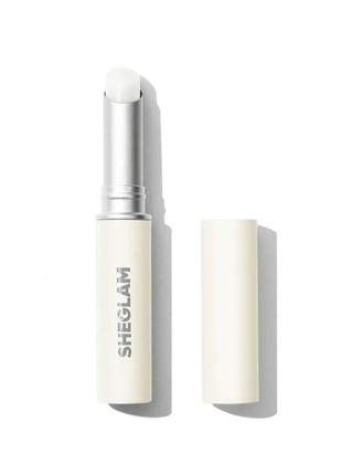 Бальзам для губ з маслом ши та віт е  sheglam nourishing lip balm 01 white