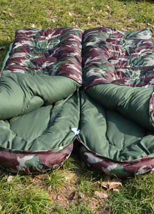 Тактический спальный мешок, камуфляжный, одеяло, спальник, до -152 фото