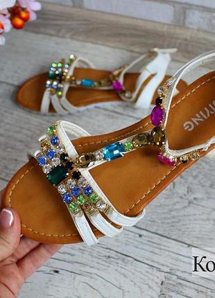 Босоніжки " colored stones "