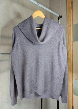 Кашемировый свитер с горловиной marks &amp; spencer. 100% кашемир.
