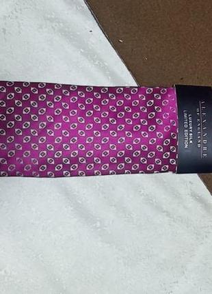 Краватка( галстук) фіолетово-срібна7 фото