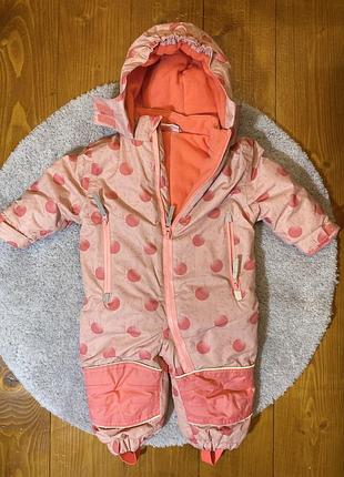 Зимний комбинезон на девочку 3-6 мес