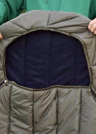 Зимовий спальний мішок гігант, спальний мішок-ковдра до -20 ширина 95 см3 фото