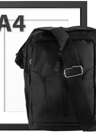 Мужская сумка барсетка из полиэстера черная valiria fashion 5detaa543-28 фото