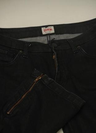 Edwin w' alice zipped pant 31 32 брюки из хлопка вскрытые полиуретаном1 фото