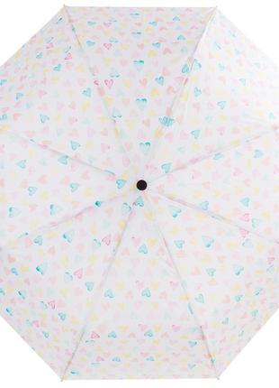 Зонт женский складной полуавтомат белый happy rain u42304-31 фото