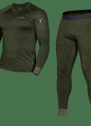 Термобілизна тактична чоловіча універсальна для силових структур polarheat олива меланж (7365), l dm-11