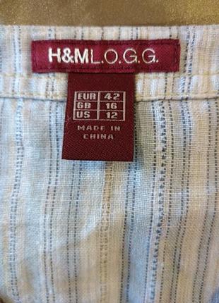 Продам блузку сдиным рукавом из льна 42 р. бренда h&ml. o. g. g.3 фото