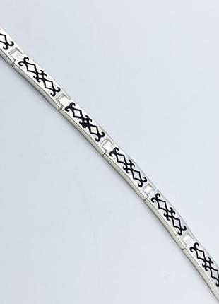 Браслет срібний із ювелірною емаллю 19 10,11 г