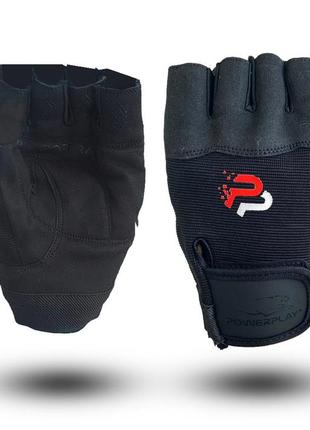 Перчатки для фитнеса спортивные тренировочные powerplay 9117 черные m dm-111 фото