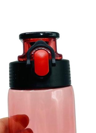 Пляшка спортивна для води пластикова для тренувань casno 750 мл kxn-1216 sprint червона dm-118 фото