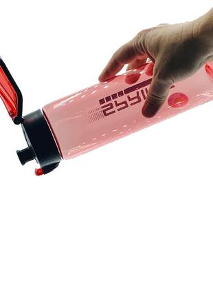 Пляшка спортивна для води пластикова для тренувань casno 750 мл kxn-1216 sprint червона dm-112 фото