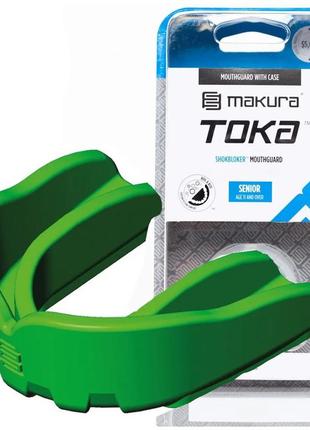 Капа для боксу захисна боксерський захист для єдиноборств makura toka доросла  green  dm-11