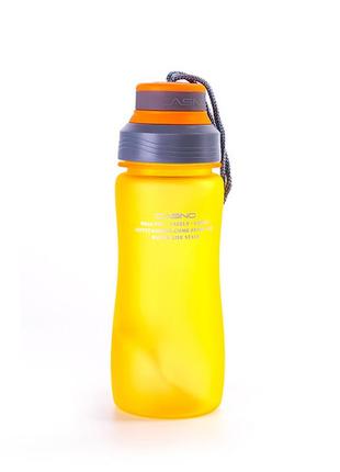 Бутылка спортивная для воды для тренировок casno 600 мл kxn-1116 оранжевая dm-118 фото