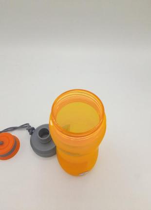 Бутылка спортивная для воды для тренировок casno 600 мл kxn-1116 оранжевая dm-112 фото
