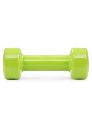 Гантели для фитнеса тренировочные виниловые powerplay 4125 achilles 2*3 кг. зеленые (пара – 2шт.) dm-11