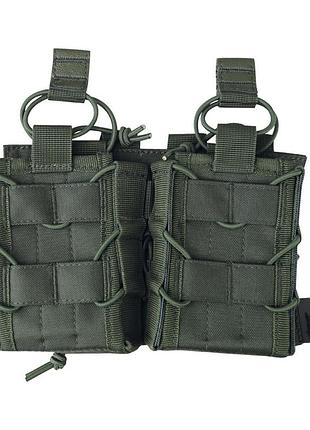 Подсумок тактический под магазины ак kombat uk delta fast mag double оливковый dm_11
