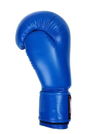 Боксерские перчатки спортивные тренировочные для бокса powerplay 3004 classic синие 12 унций dm-112 фото