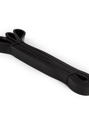 Еспандер-петля спортивний тренувальний еластична стрічка гумка для фітнесу u-powex (9-27kg) black dm-112 фото