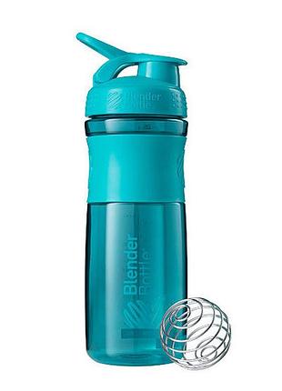 Пляшка шейкер спортивна універсальна для спортзалу blenderbottle 28oz/820ml teal (original) dm-11