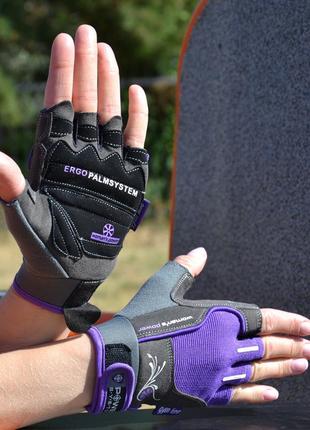 Перчатки для фитнеса тренировочные спортивные для тренажерного зала power system ps-2570 женские purple xs5 фото