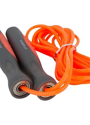 Скакалка тренировочная спортивная powerplay 4204 classic jump rope оранжевая (2,7m.) dm-11