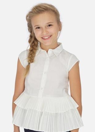 Біла блуза блузка від mayoral на 152 см