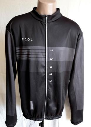 Мужская утепленная толстовка спортивная куртка велоджерси кофта зимняя теплая велосипедная 4xl 56