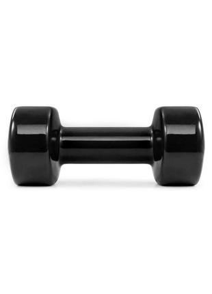 Гантель для фитнеса тренировочная виниловая powerplay 4125 achilles 5 кг. черная (1шт.) dm-11