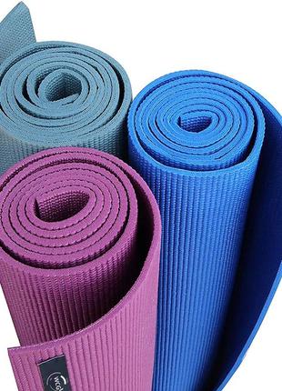 Килимок для йоги та фітнесу (йога мат) wcg m6 фіолетовий